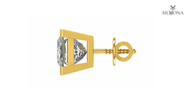 PRISM FRAME PRINCESS STUD EARRING