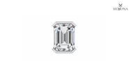 EMERALD FRAME SOLITAIRE STUD EARRING