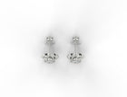 Aurora Bloom Moissanite Stud Earrings