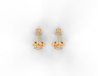 Aurora Bloom Moissanite Stud Earrings