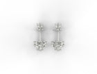 Vortex Bloom Moissanite Stud Earrings