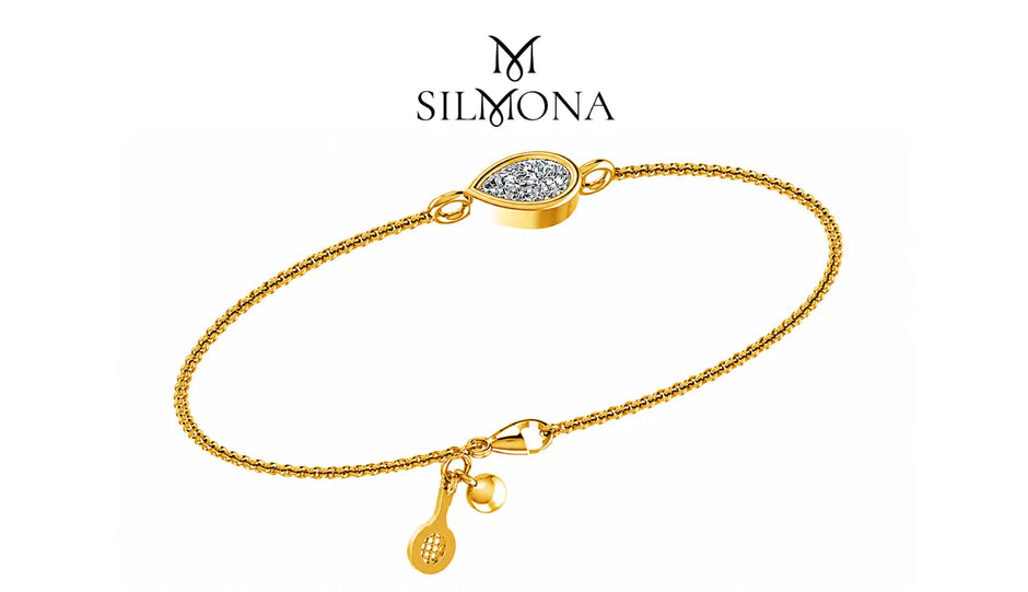 Aura Pear Diamond Bracelet