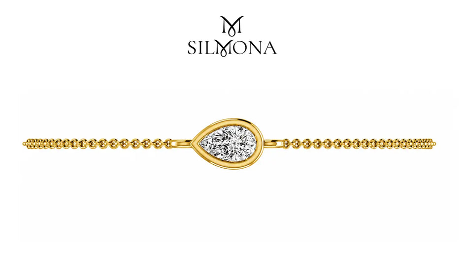 Aura Pear Diamond Bracelet