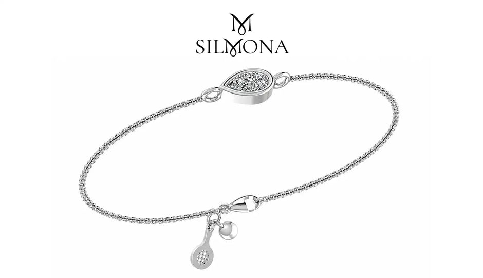Aura Pear Diamond Bracelet