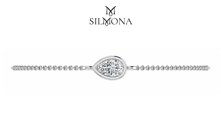 Aura Pear Diamond Bracelet