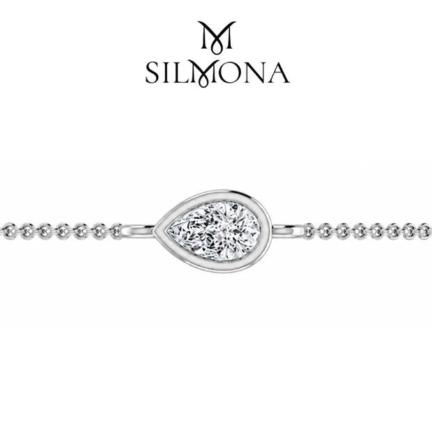 Aura Pear Diamond Bracelet
