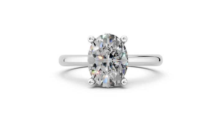 RADIANT OVAL SOLITAIRE RING