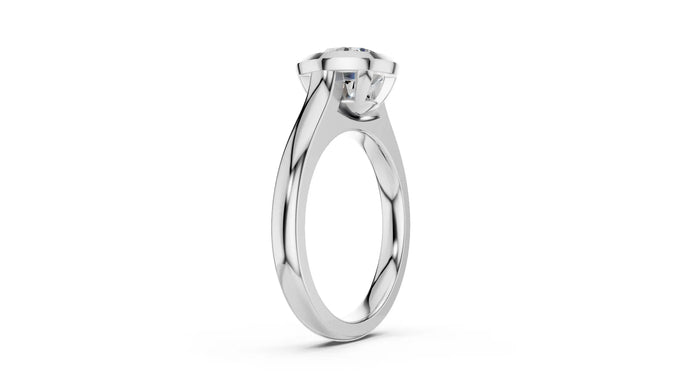 ROUND BEZEL SET SOLITAIRE RING