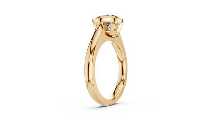 ROUND BEZEL SET SOLITAIRE RING