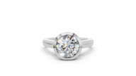 ROUND BEZEL SET SOLITAIRE RING