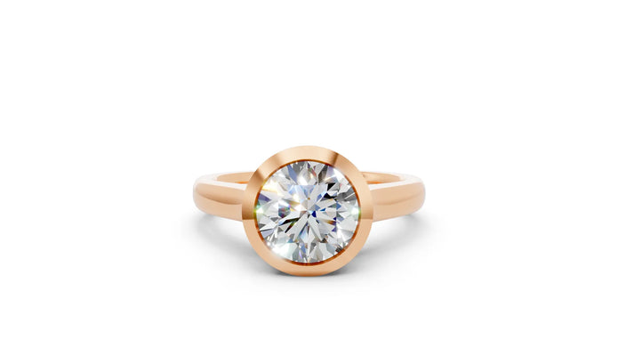 ROUND BEZEL SET SOLITAIRE RING