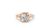 ROUND BEZEL SET SOLITAIRE RING